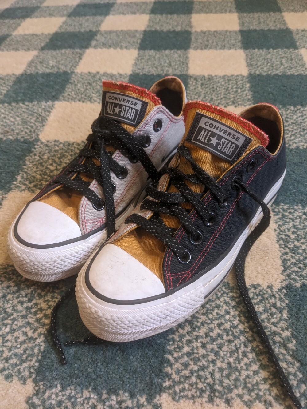 Converse All Star Multicolor Platform Low Tops Women's Size 6
